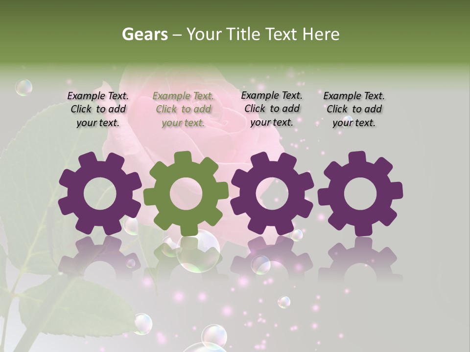 Clear Floral Abstract PowerPoint Template