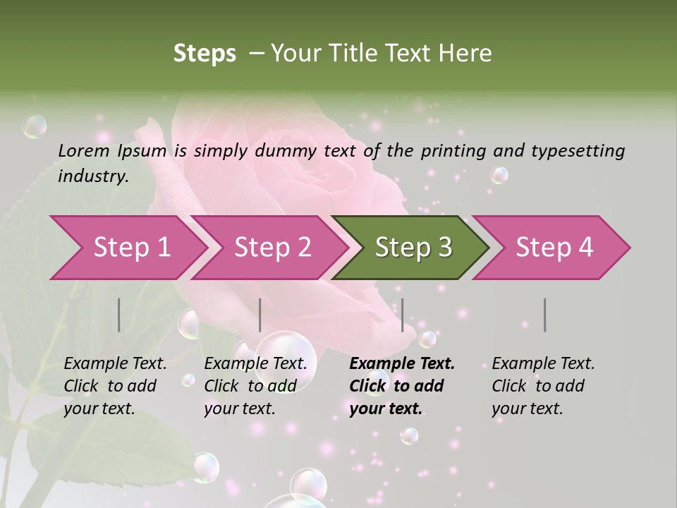 Clear Floral Abstract PowerPoint Template
