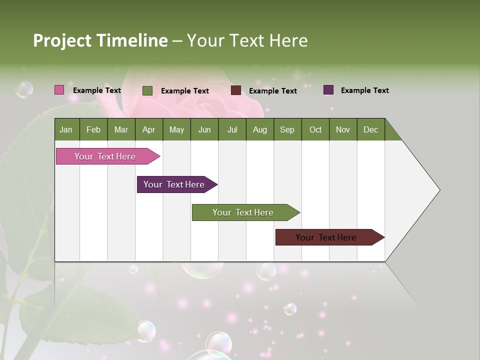 Clear Floral Abstract PowerPoint Template