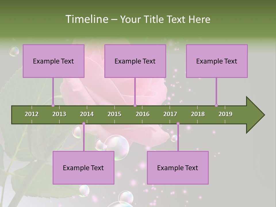 Clear Floral Abstract PowerPoint Template