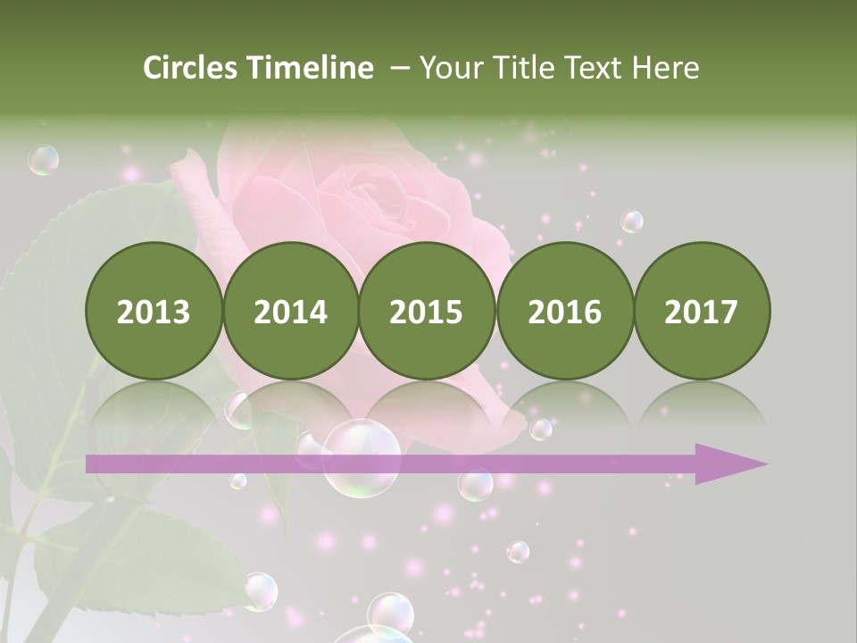 Clear Floral Abstract PowerPoint Template