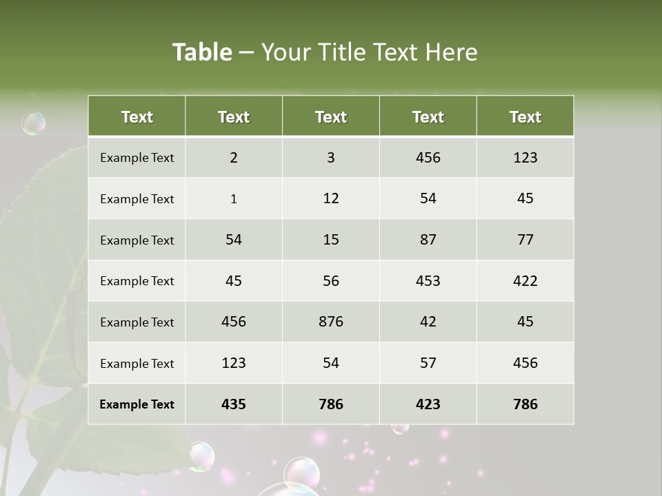 Clear Floral Abstract PowerPoint Template