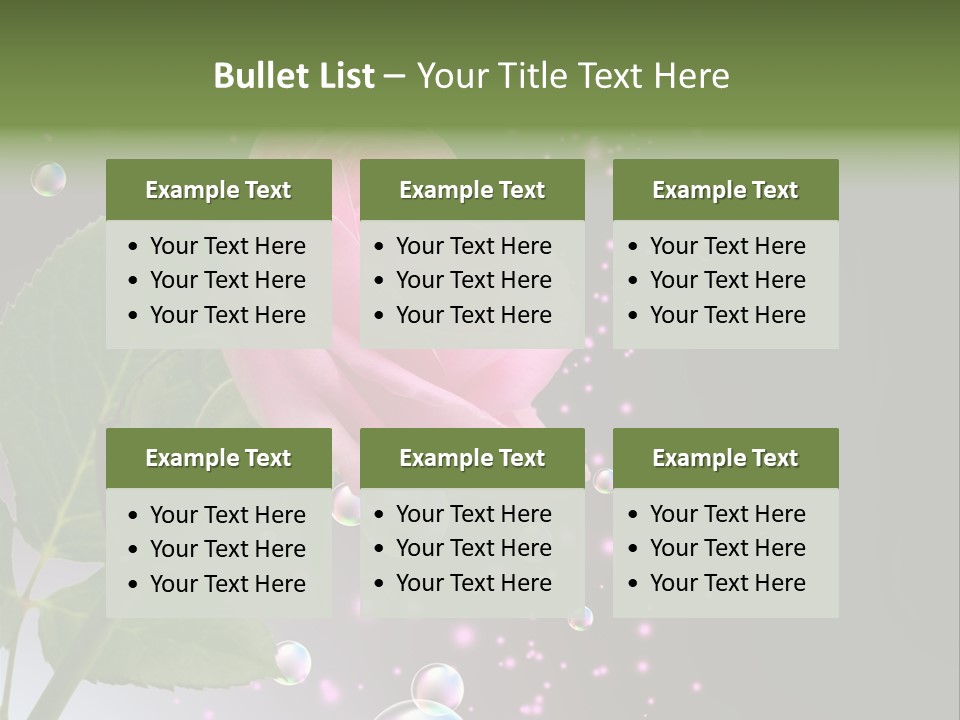 Clear Floral Abstract PowerPoint Template