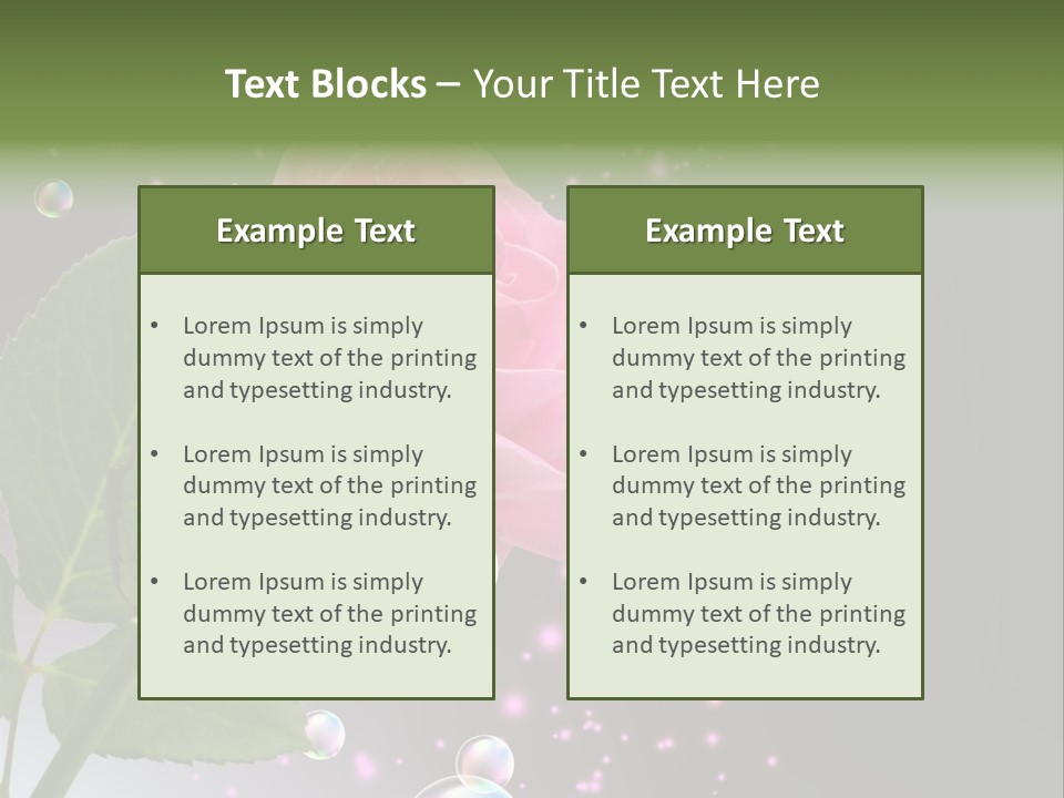 Clear Floral Abstract PowerPoint Template