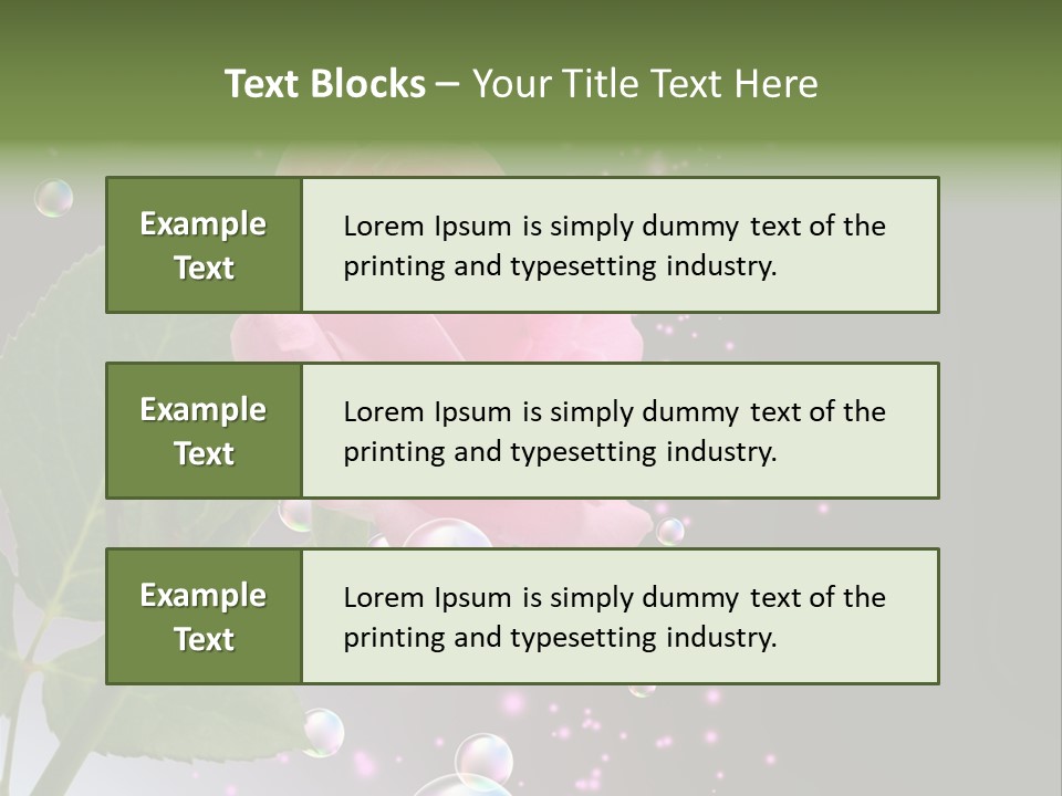 Clear Floral Abstract PowerPoint Template