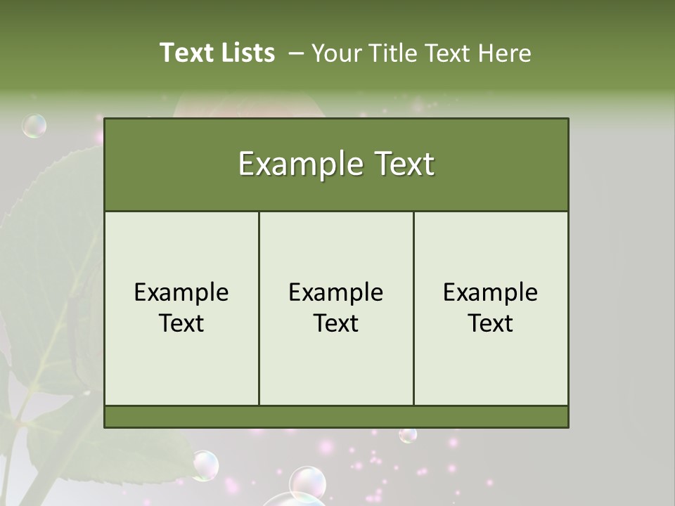 Clear Floral Abstract PowerPoint Template