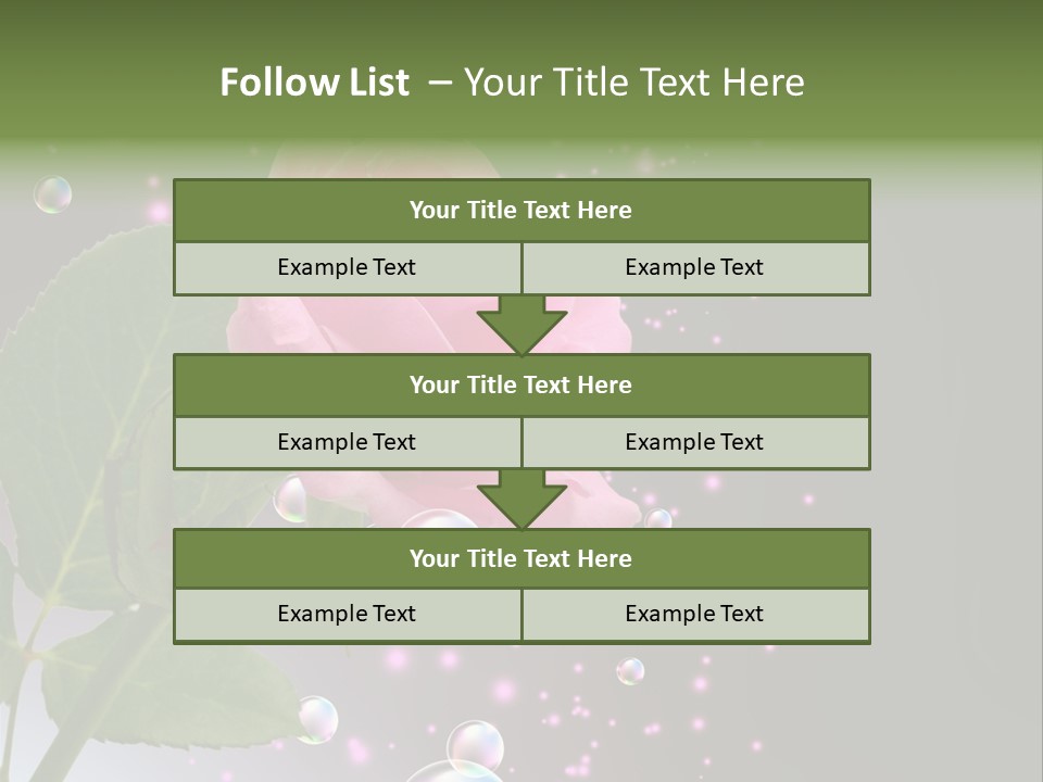 Clear Floral Abstract PowerPoint Template