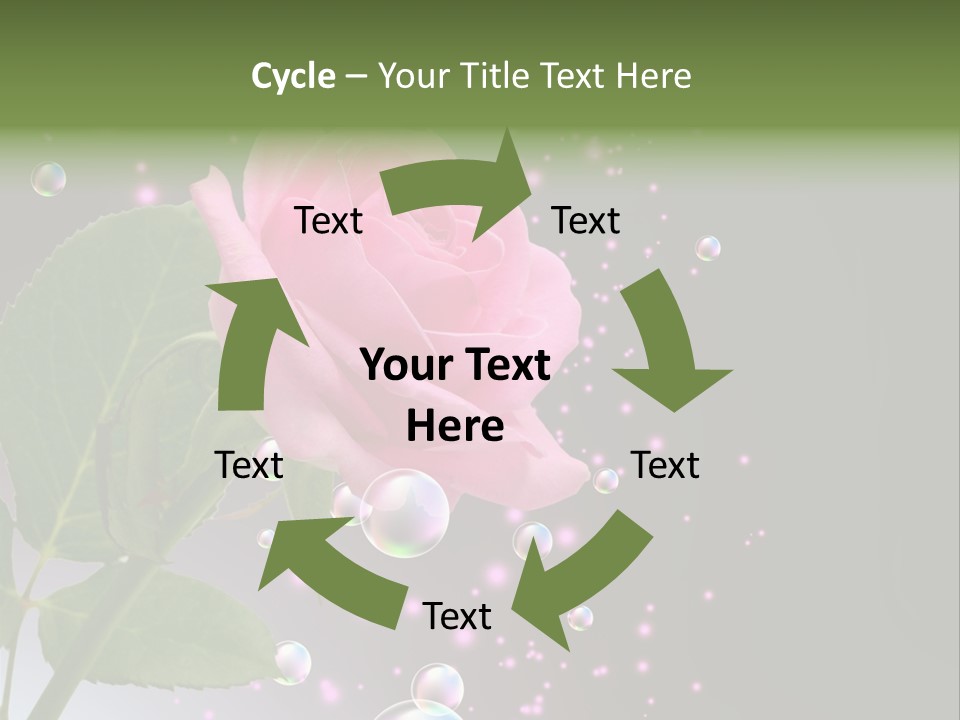 Clear Floral Abstract PowerPoint Template