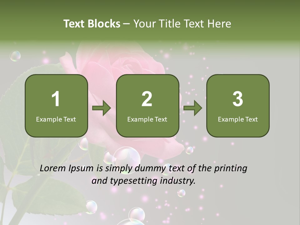 Clear Floral Abstract PowerPoint Template