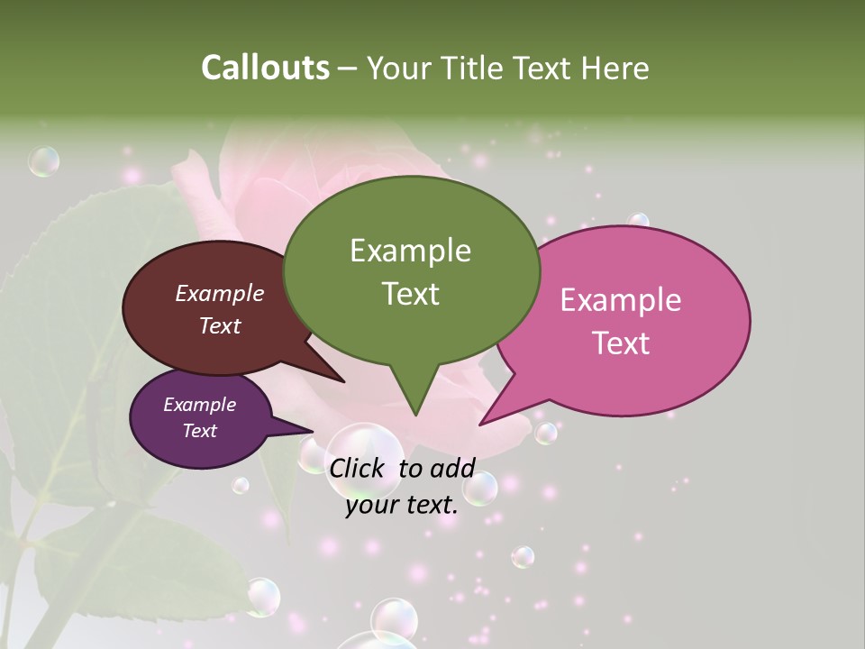 Clear Floral Abstract PowerPoint Template