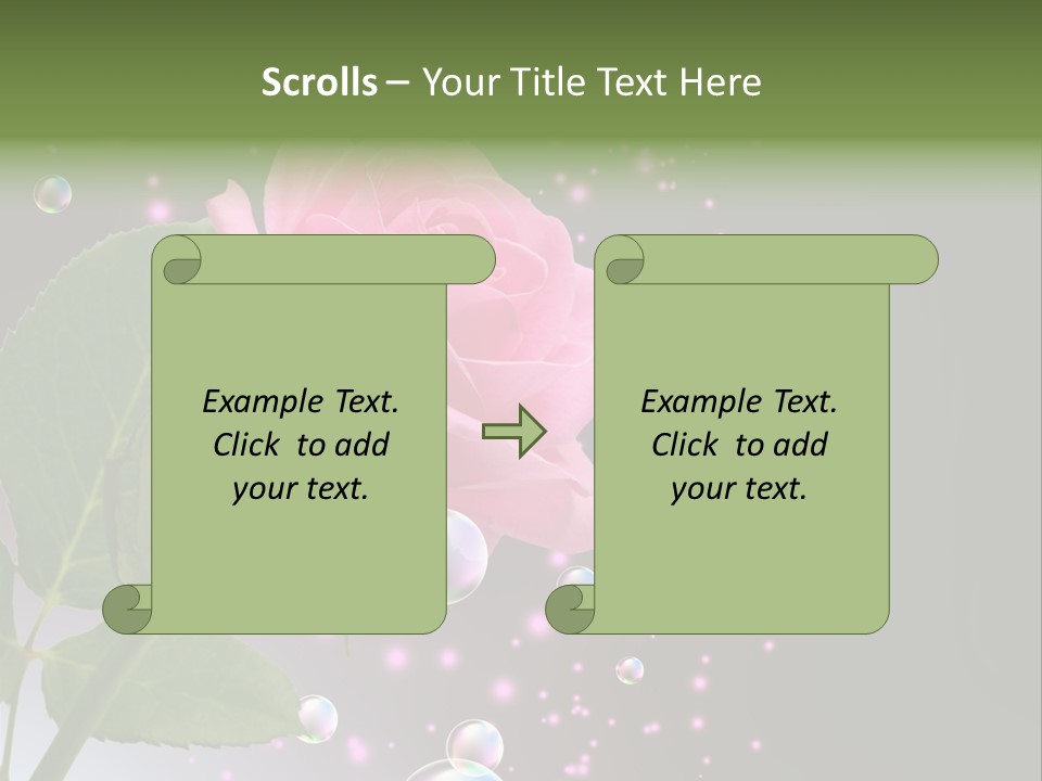 Clear Floral Abstract PowerPoint Template