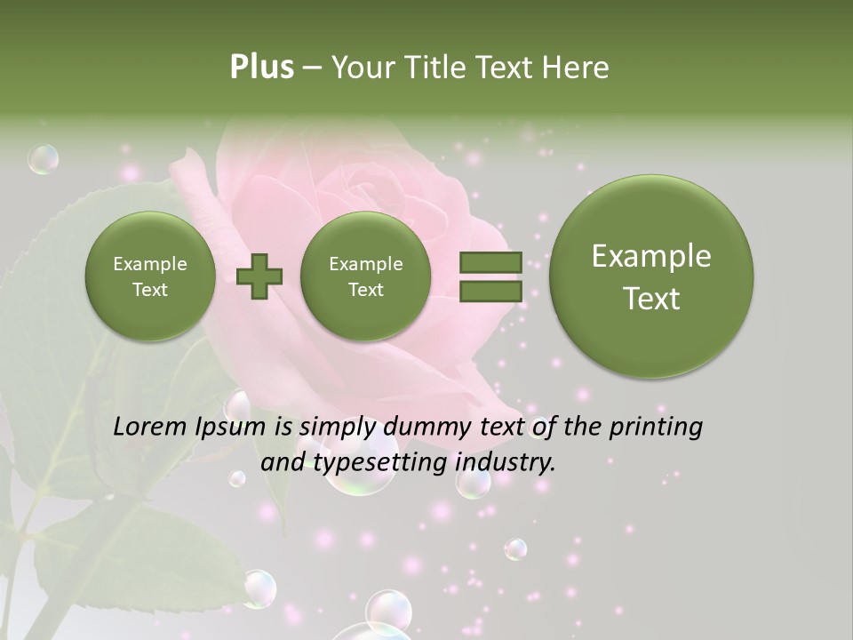 Clear Floral Abstract PowerPoint Template