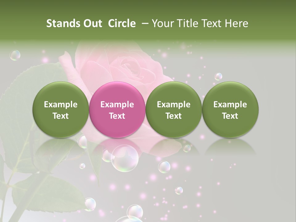 Clear Floral Abstract PowerPoint Template