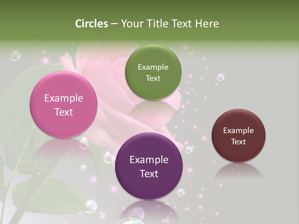 Clear Floral Abstract PowerPoint Template