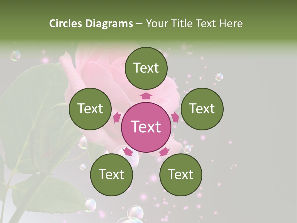 Clear Floral Abstract PowerPoint Template