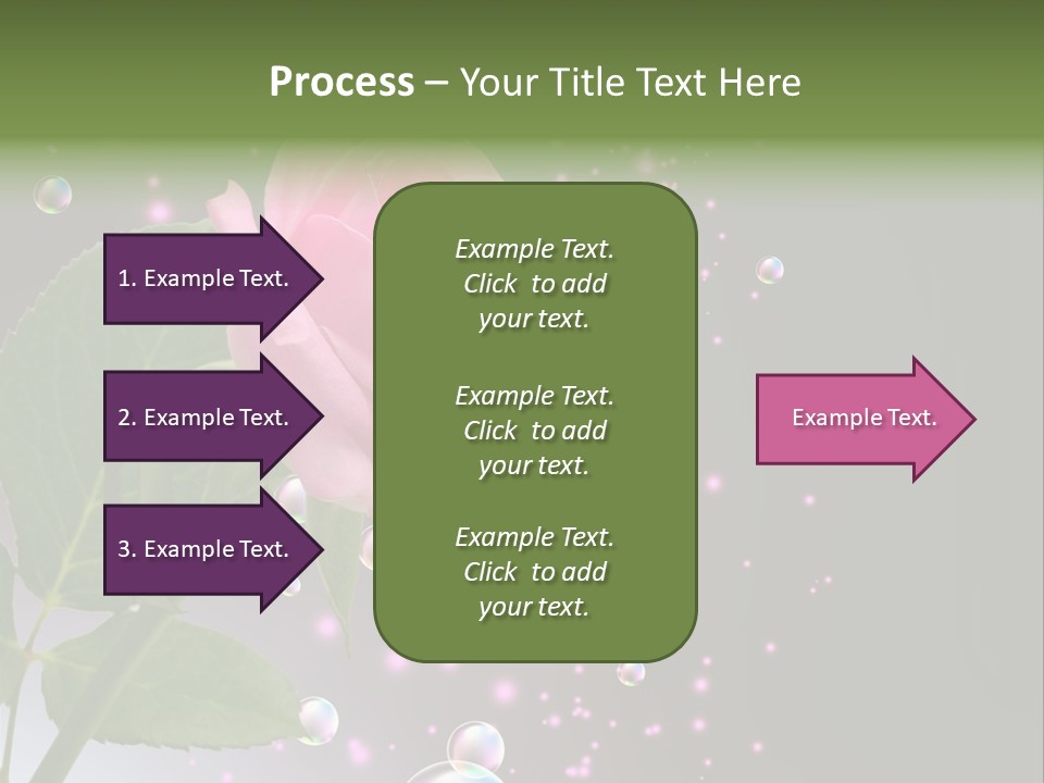 Clear Floral Abstract PowerPoint Template