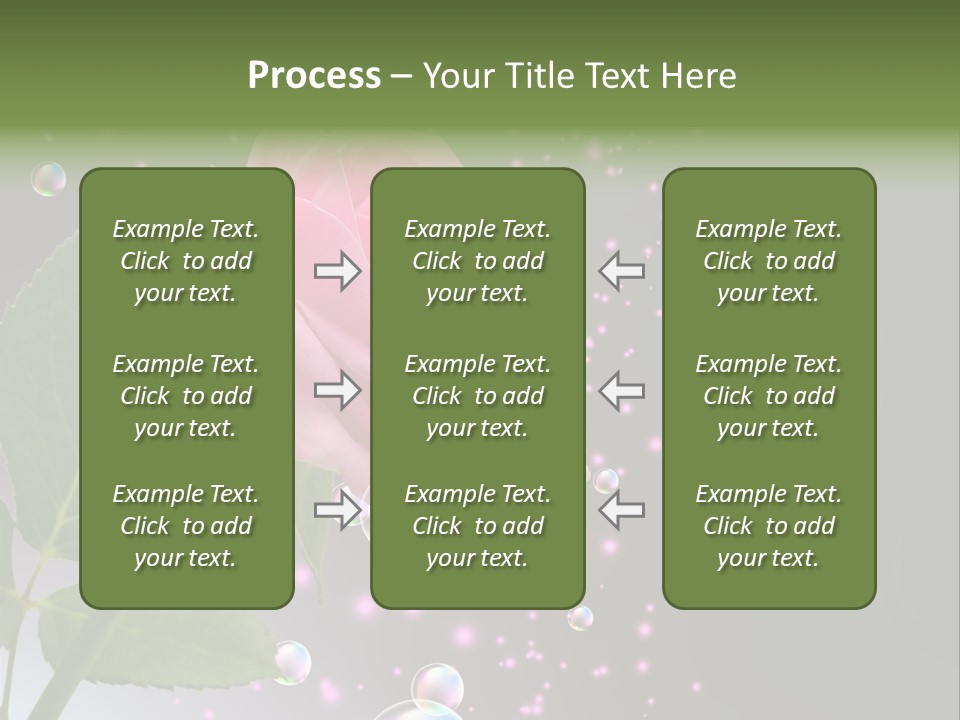 Clear Floral Abstract PowerPoint Template