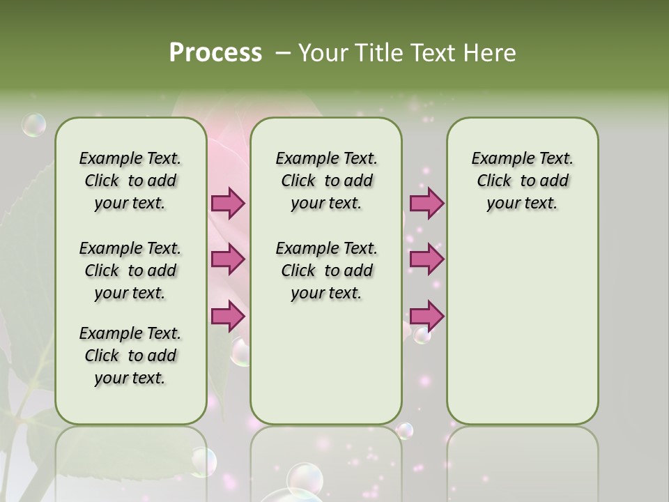 Clear Floral Abstract PowerPoint Template