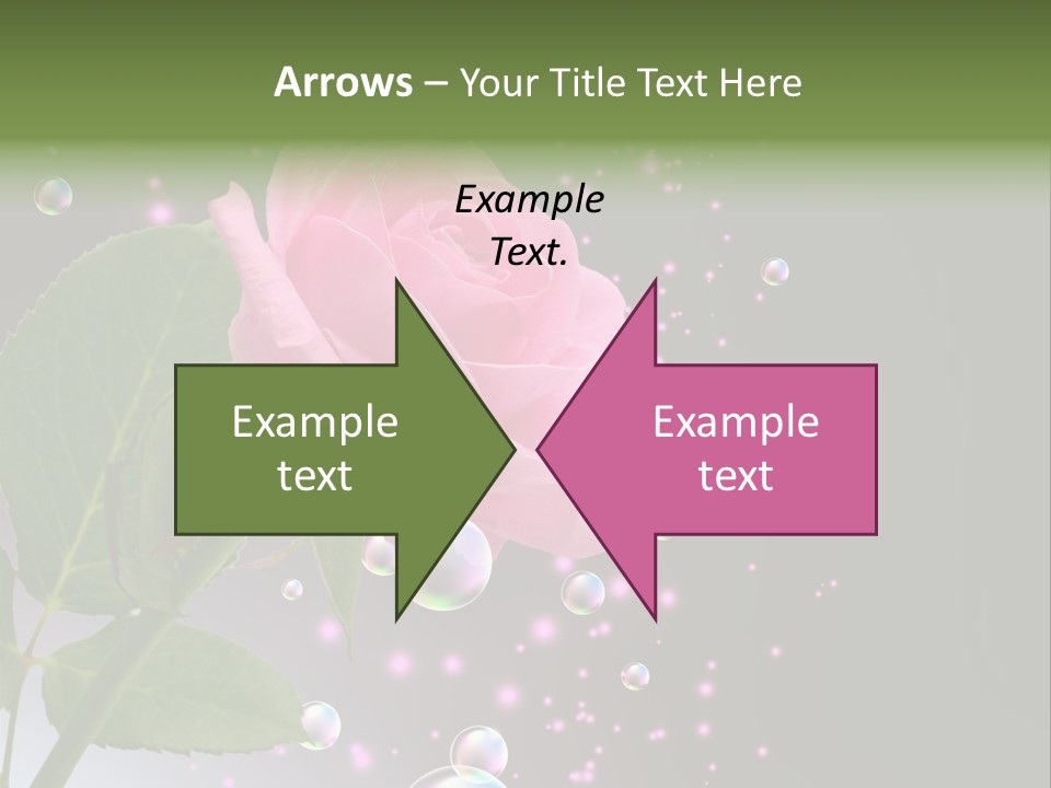 Clear Floral Abstract PowerPoint Template