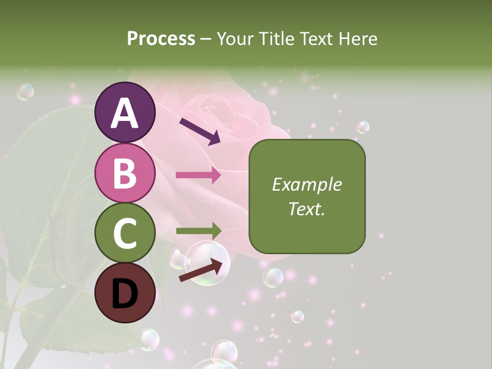 Clear Floral Abstract PowerPoint Template