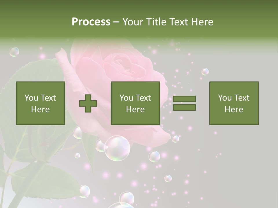 Clear Floral Abstract PowerPoint Template