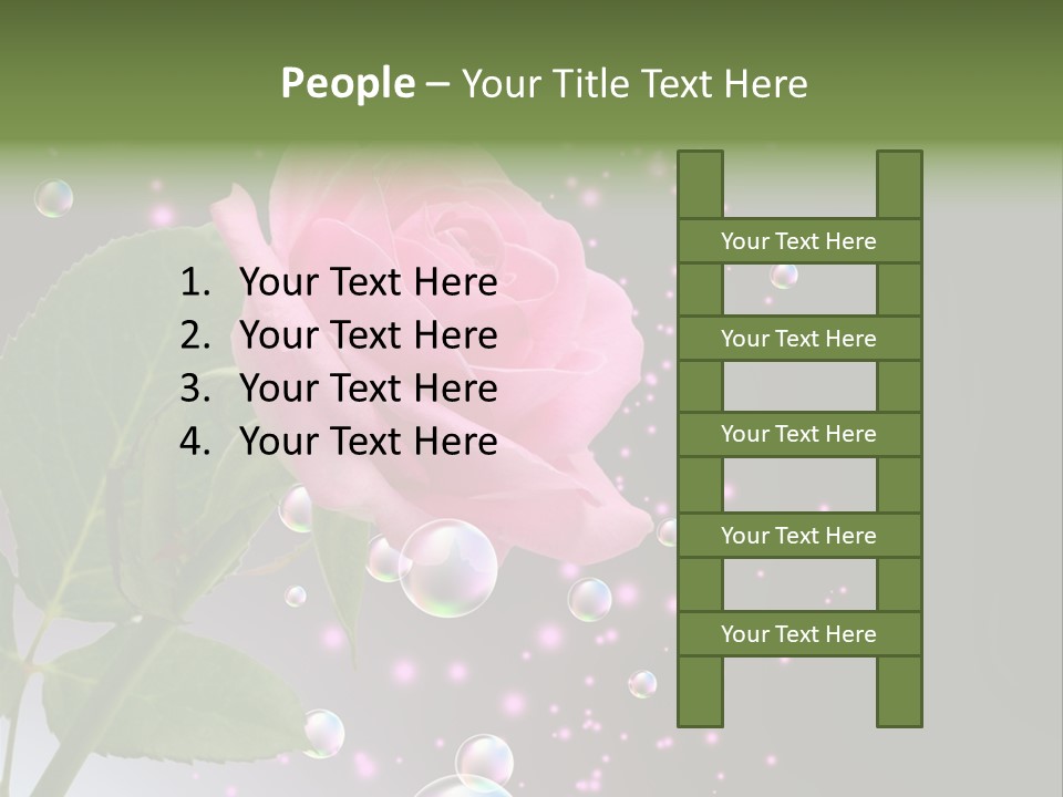 Clear Floral Abstract PowerPoint Template