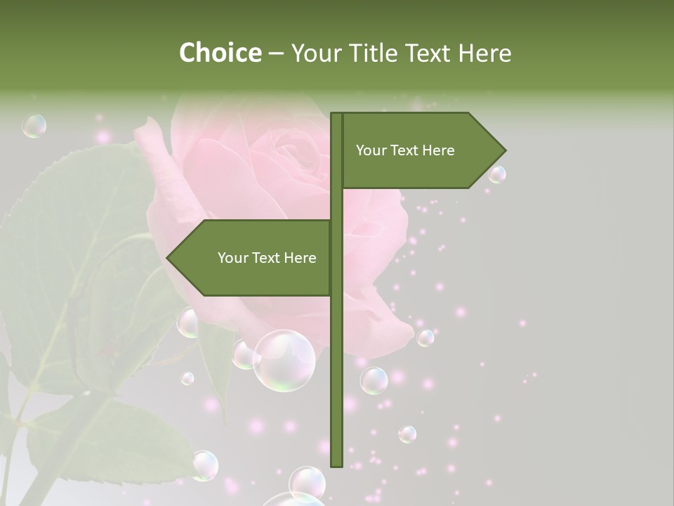 Clear Floral Abstract PowerPoint Template