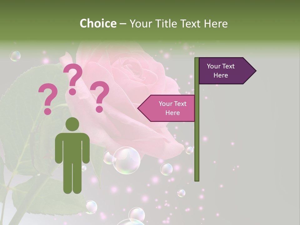 Clear Floral Abstract PowerPoint Template