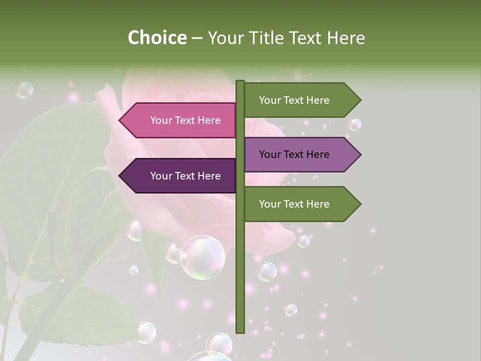 Clear Floral Abstract PowerPoint Template