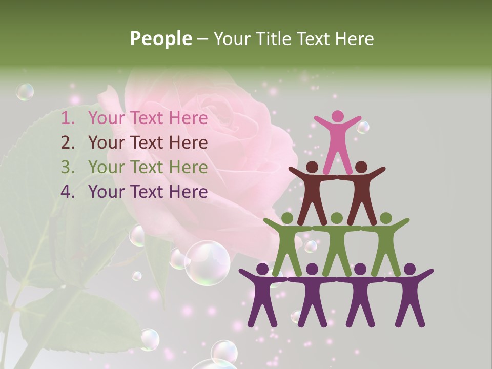 Clear Floral Abstract PowerPoint Template