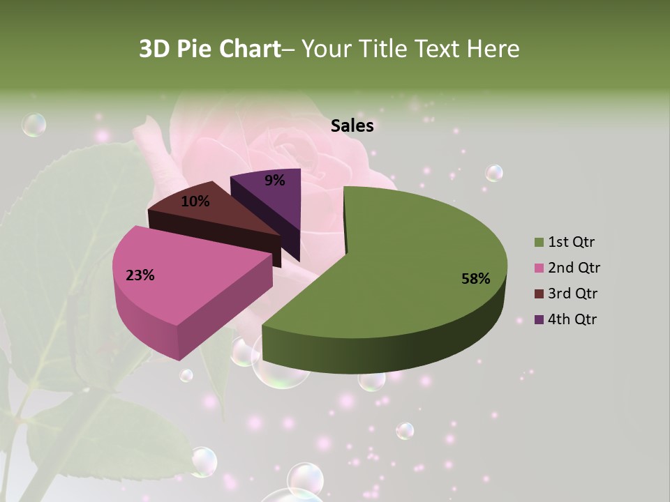 Clear Floral Abstract PowerPoint Template