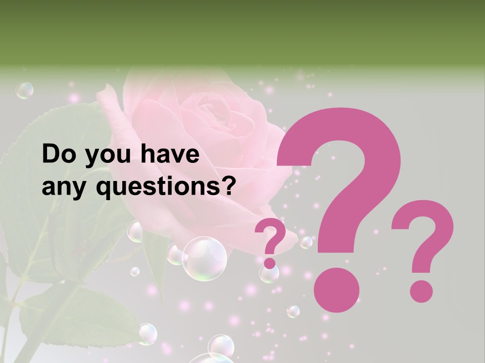 Clear Floral Abstract PowerPoint Template