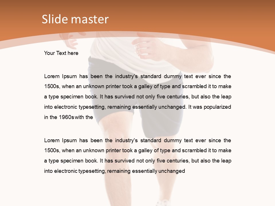 Attractive Sporty Lifestyle PowerPoint Template