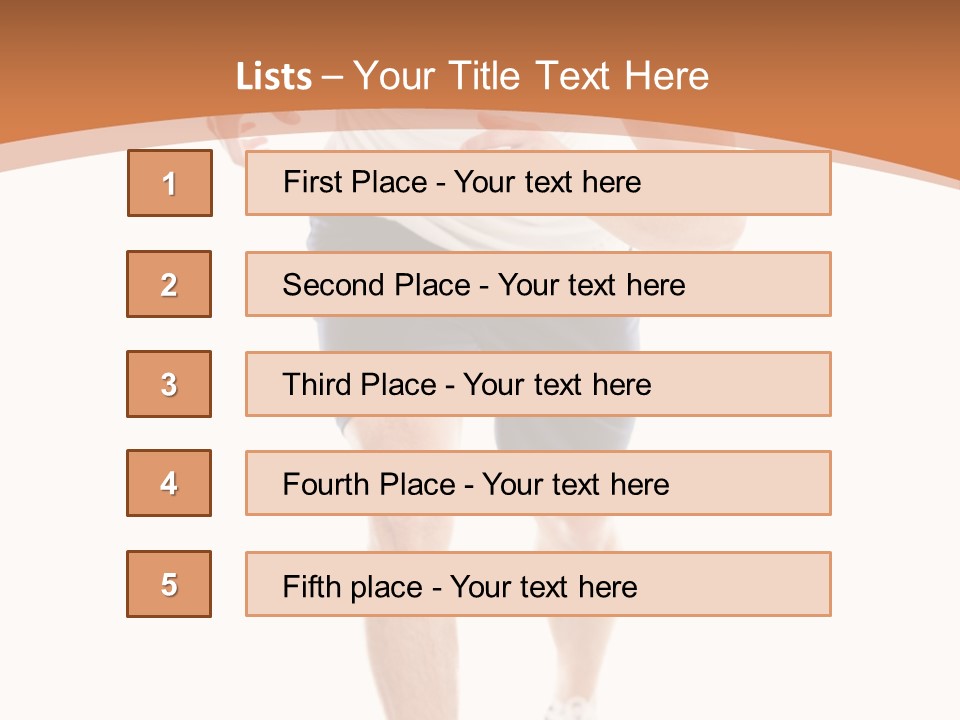 Attractive Sporty Lifestyle PowerPoint Template