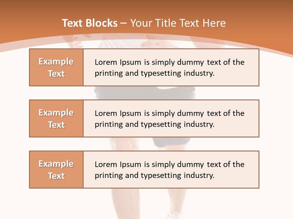 Attractive Sporty Lifestyle PowerPoint Template