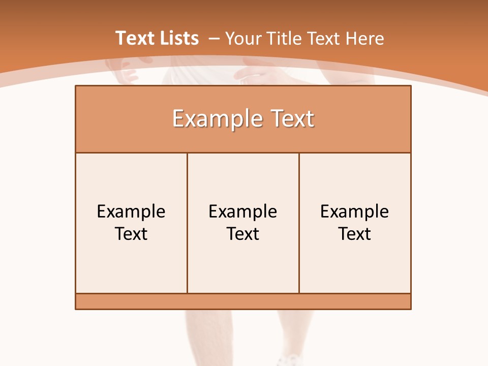 Attractive Sporty Lifestyle PowerPoint Template