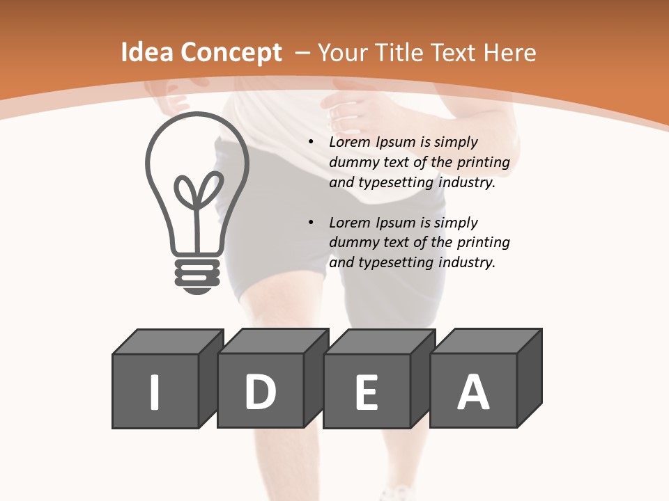 Attractive Sporty Lifestyle PowerPoint Template