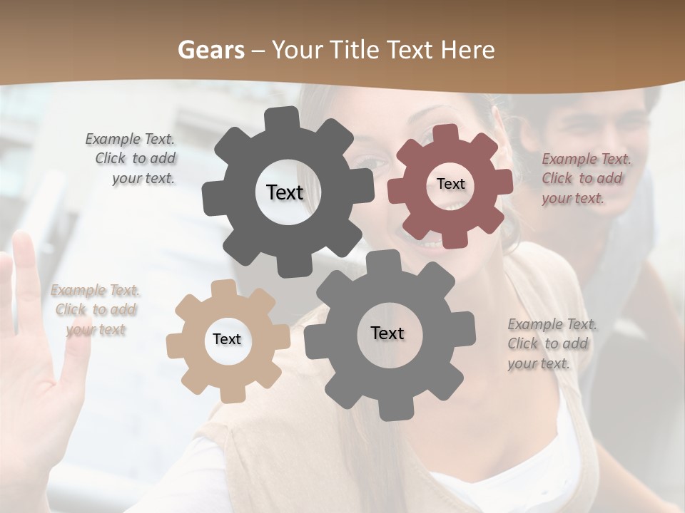 Young People Man University PowerPoint Template