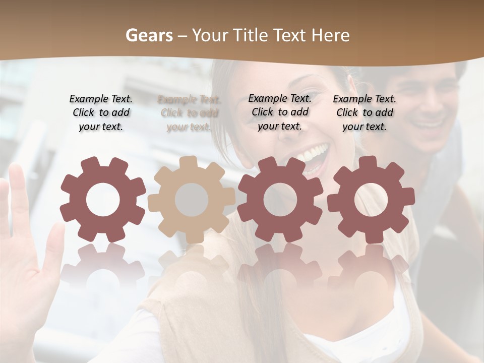 Young People Man University PowerPoint Template