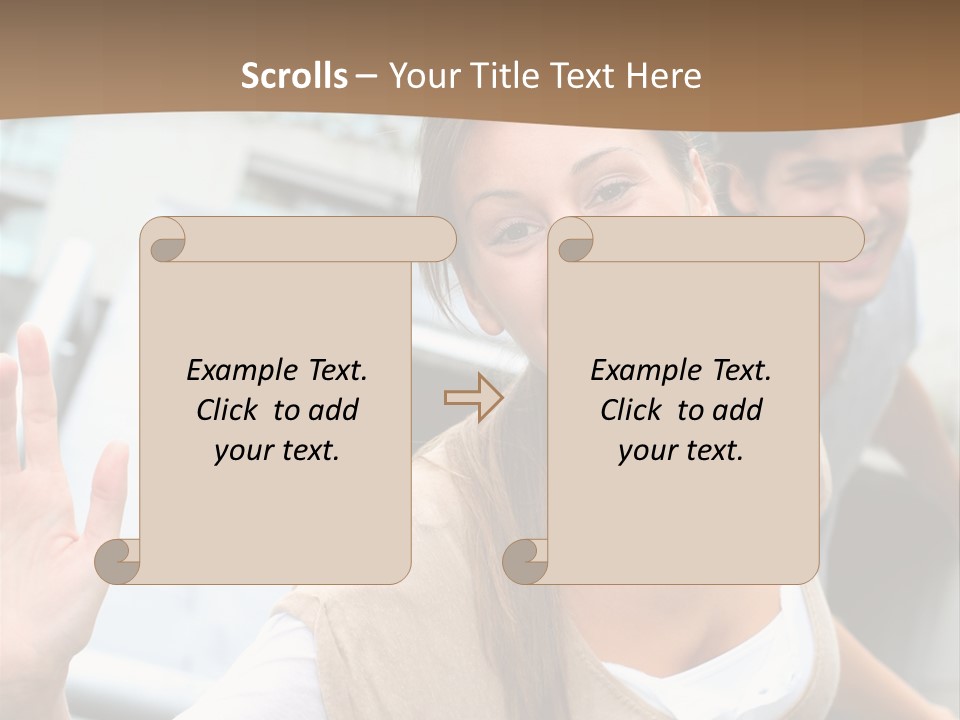 Young People Man University PowerPoint Template