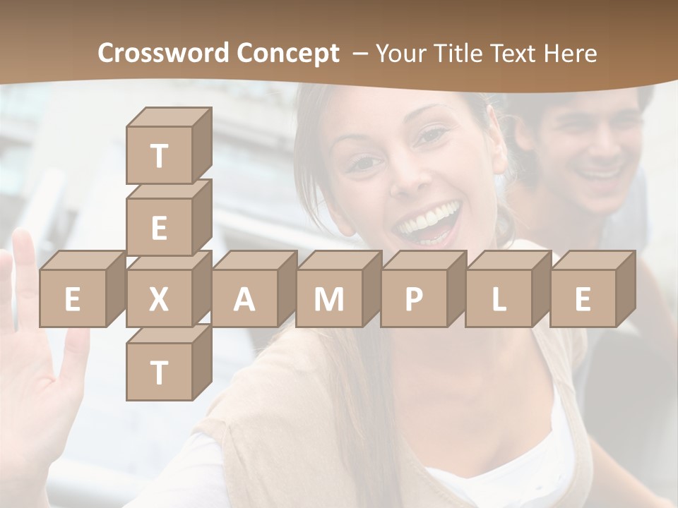 Young People Man University PowerPoint Template