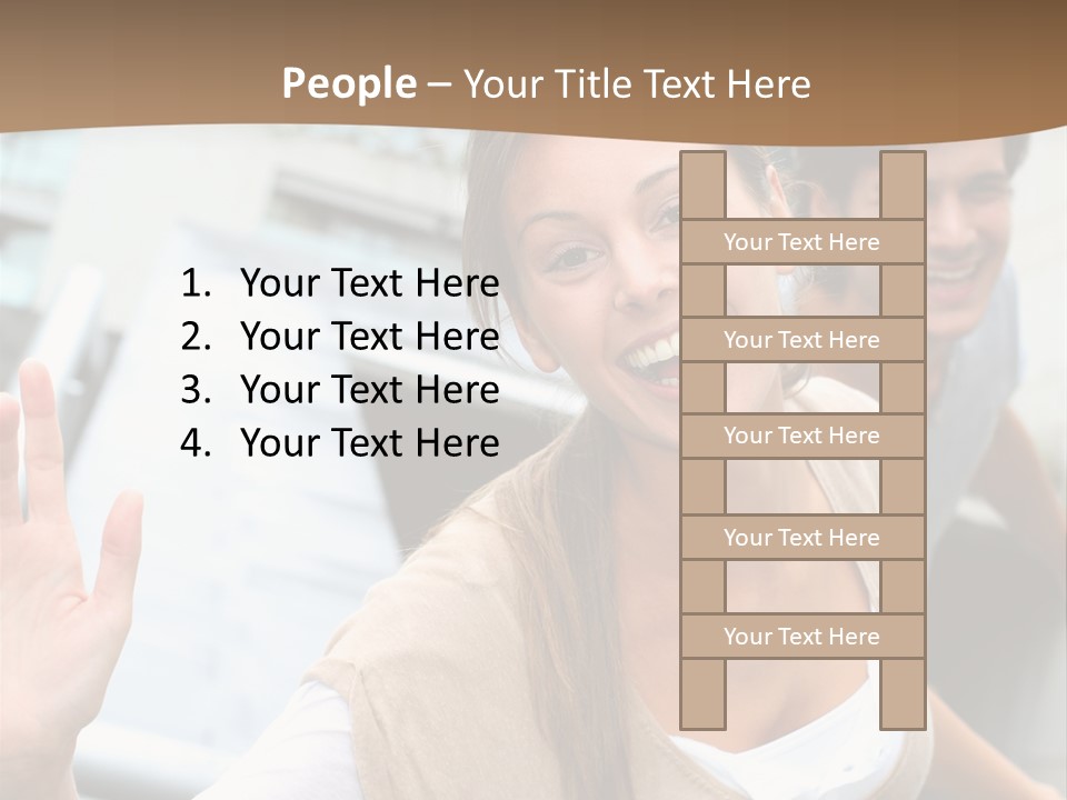 Young People Man University PowerPoint Template