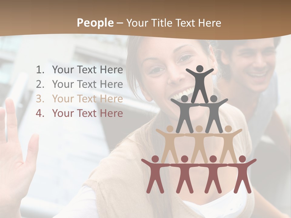 Young People Man University PowerPoint Template