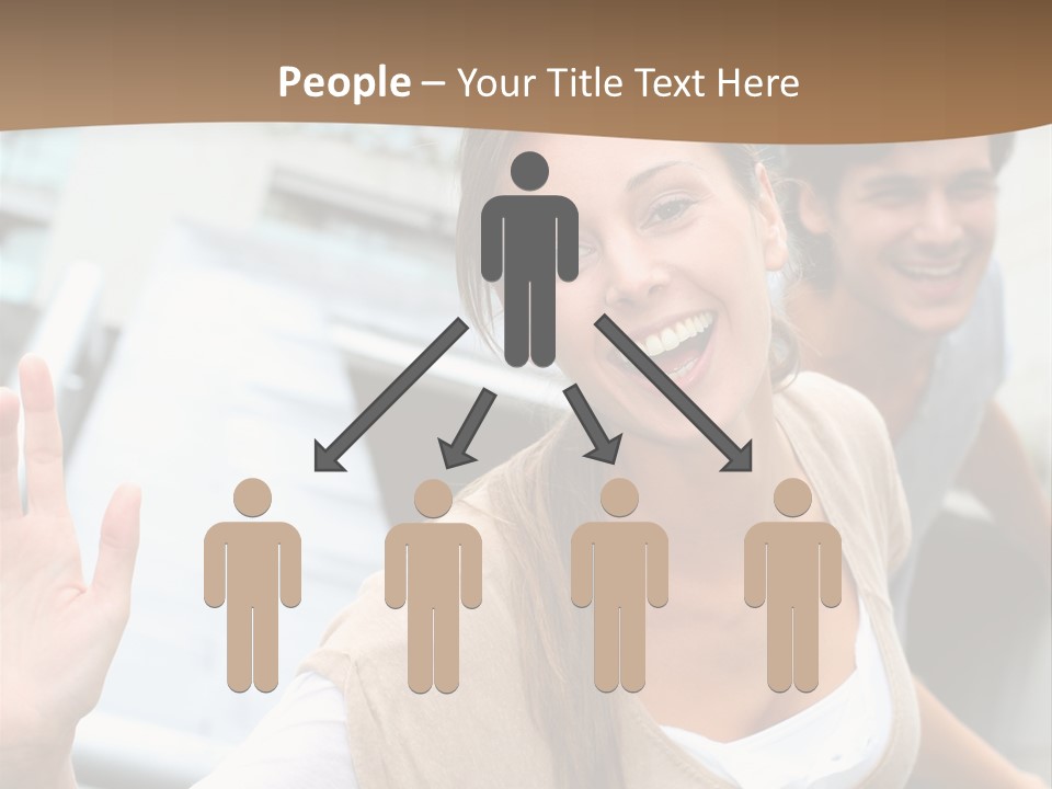 Young People Man University PowerPoint Template