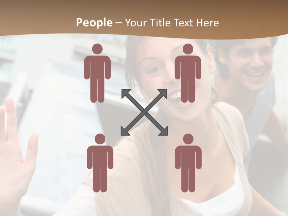 Young People Man University PowerPoint Template