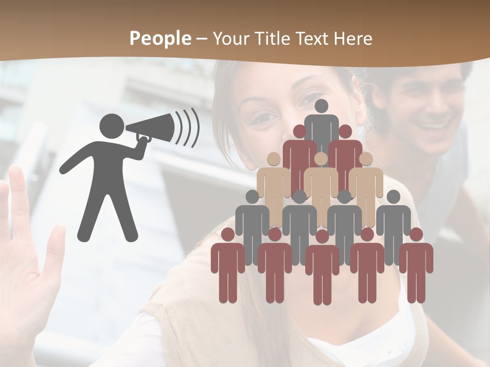 Young People Man University PowerPoint Template