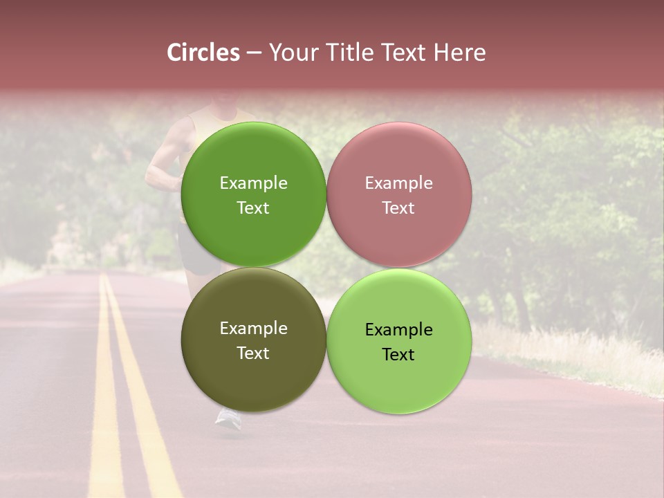 Running Person Jogging PowerPoint Template