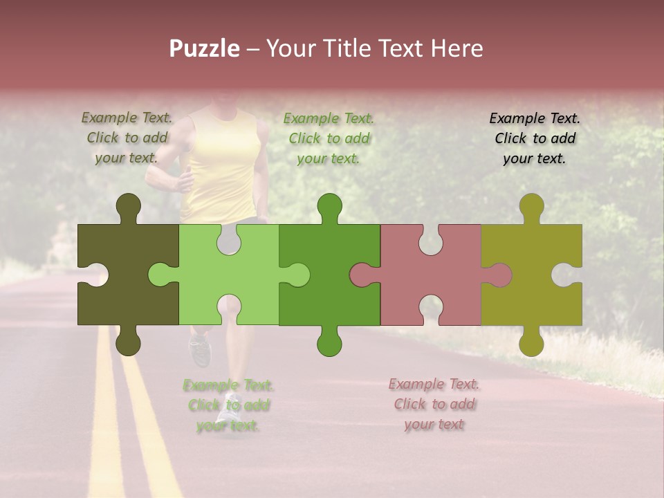 Running Person Jogging PowerPoint Template