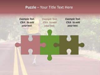 Running Person Jogging PowerPoint Template