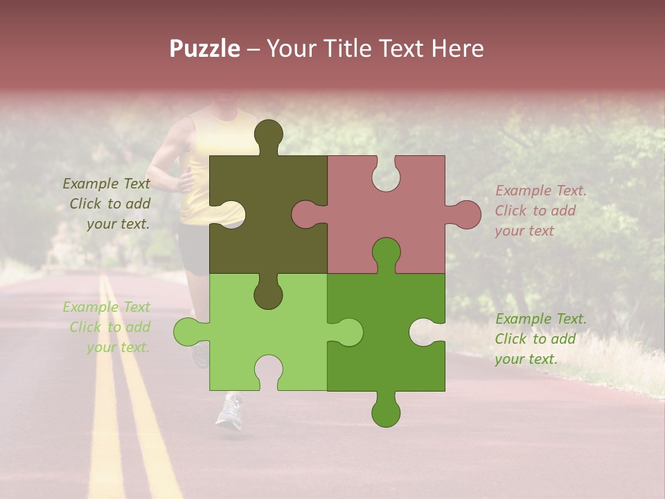 Running Person Jogging PowerPoint Template